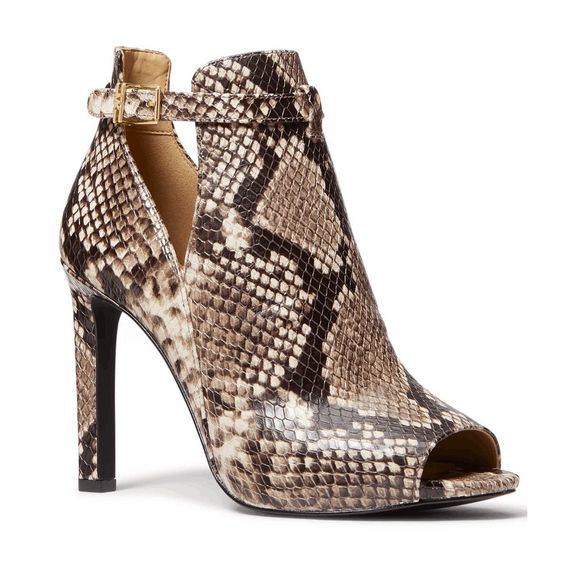 MICHAEL Michael Kors Women's Lawson Open Toe Booties - Natural 6M - Picture 6 of 8